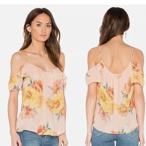 Joie Size S Silk Floral Print Flutter NWT